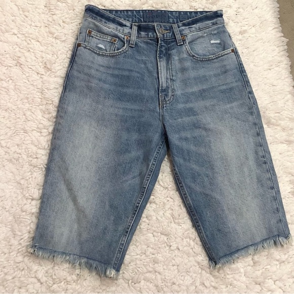 Lucky Brands Lucky Pins Bermuda Shorts‎ Frayed Hem 4/27 - Picture 2 of 9